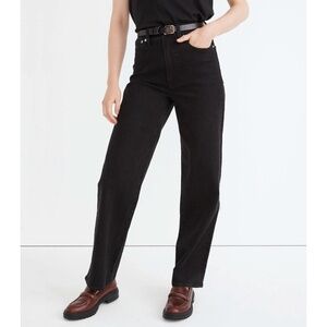 Madewell Black The Petite Perfect Vintage Wide-Leg Jean Size 28 Petite